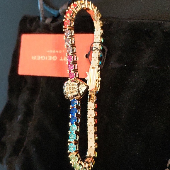 KURT GEIGER TENNIS Bracelet with Rainbow Accents - Picture 11 of 12
